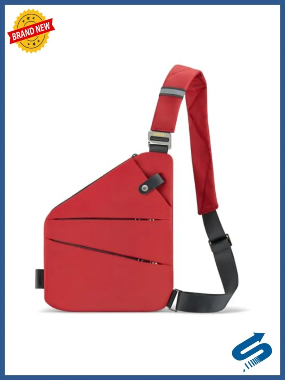Anti Theft Crossbody Travel Bag for Women Men Multi-Pocket Sling Bag Nylon